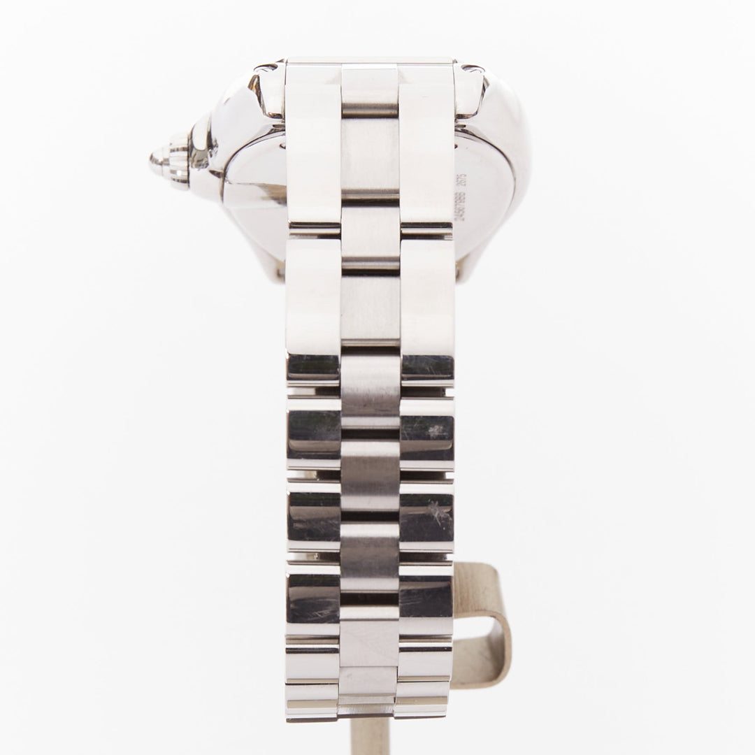 CARTIER Roadster SM W62017V3 pink dial silver stainless steel ladies watch