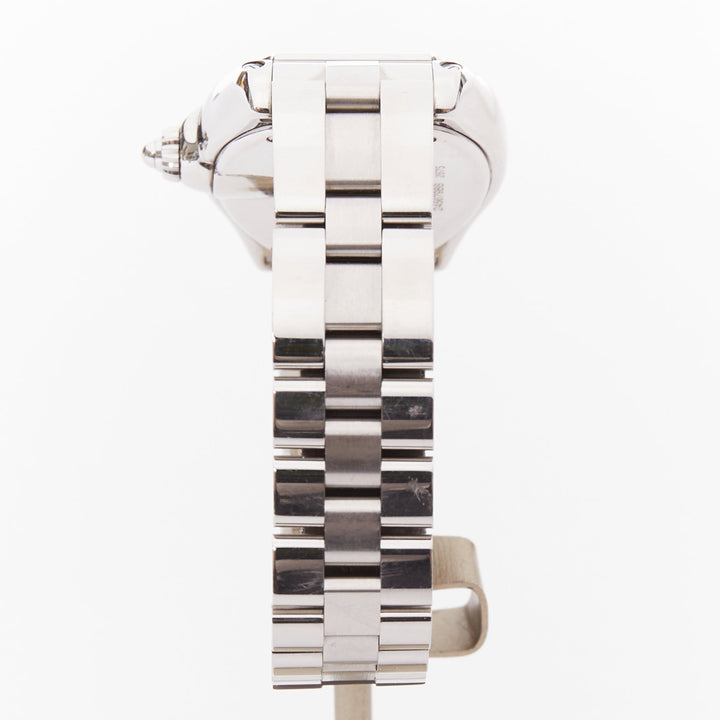 CARTIER Roadster SM W62017V3 pink dial silver stainless steel ladies watch