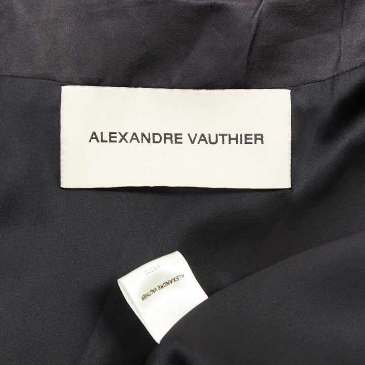 rare ALEXANDRE VAUTHIER COUTURE SS2022 Runway Maison Lemarie ostrich tinsel coat