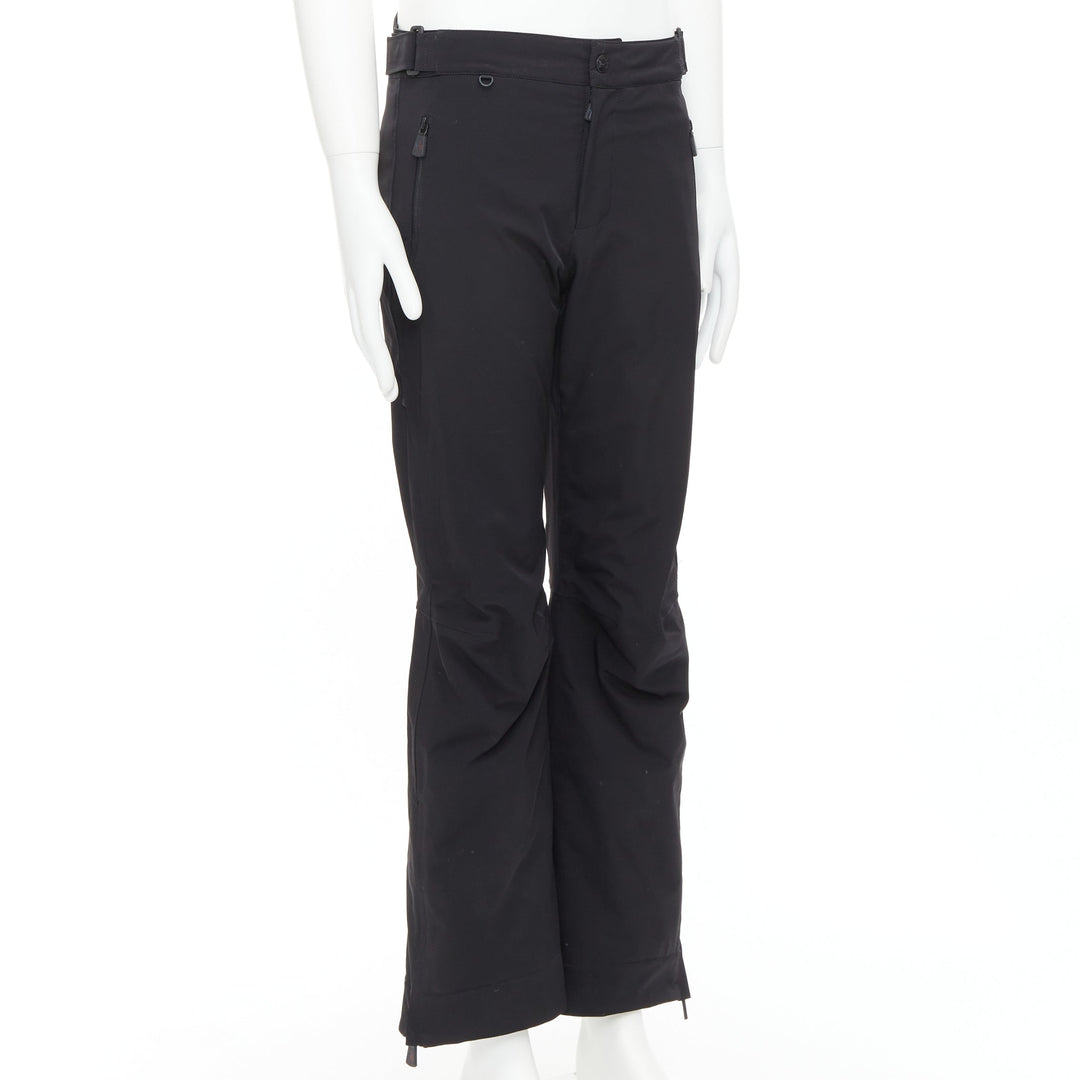 MONCLER Grenoble Pantaloni Da Sci black nylon flare ski pants S