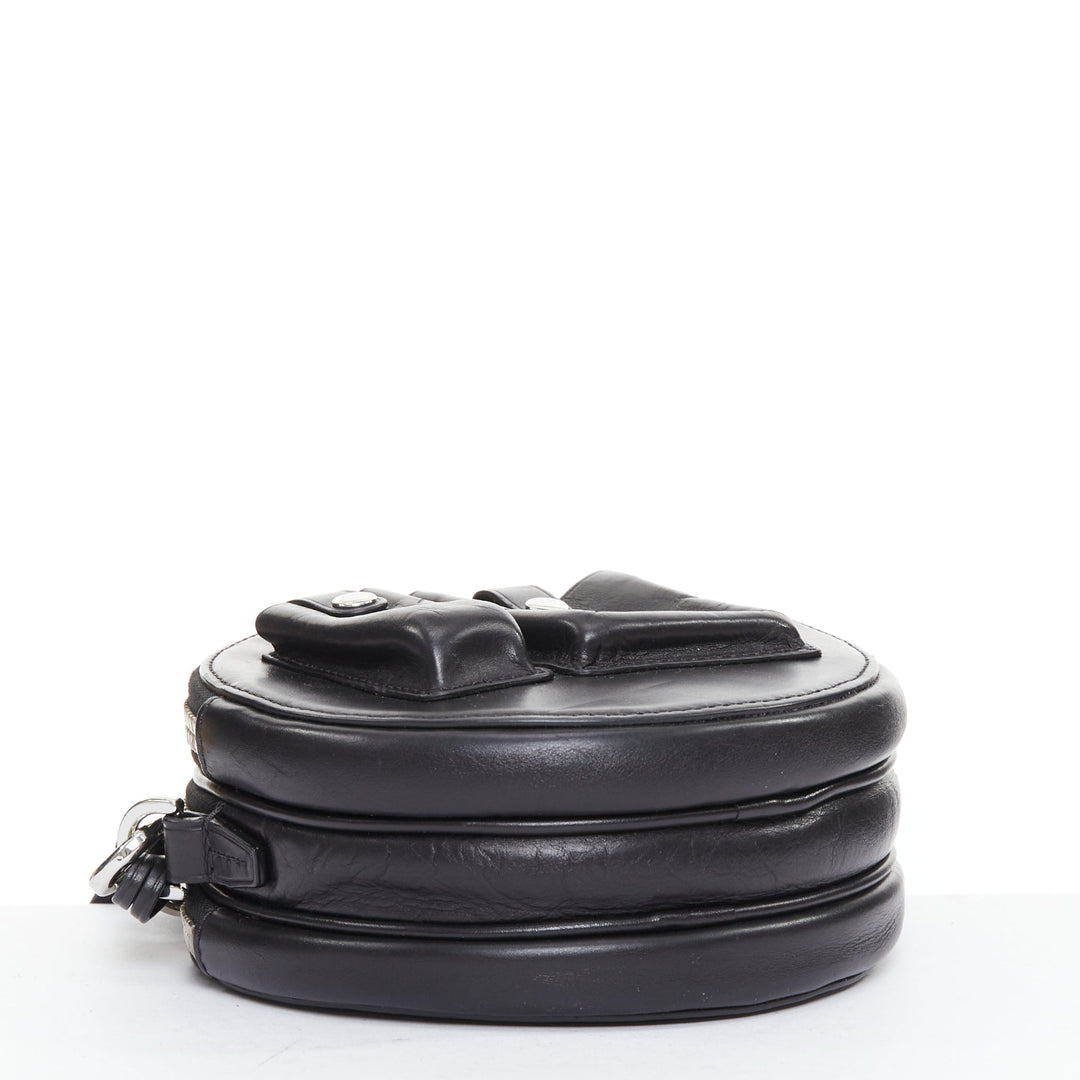 ALEXANDER WANG Runway Canteen black circle multi pocket crossbody bag