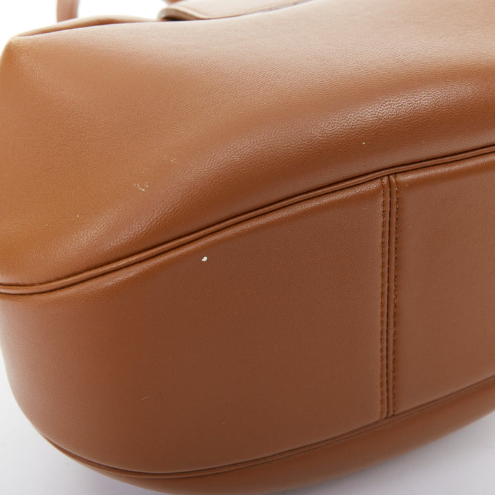 GABRIELA HEARST Nina Medium cognac tan Italian nappa leather top handle bag