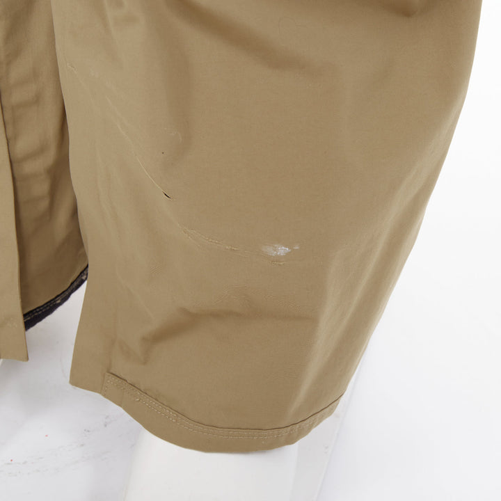 BURTON AK Freebird GORE-TEX 3L Stretch beige nylon snowboard bib pants L