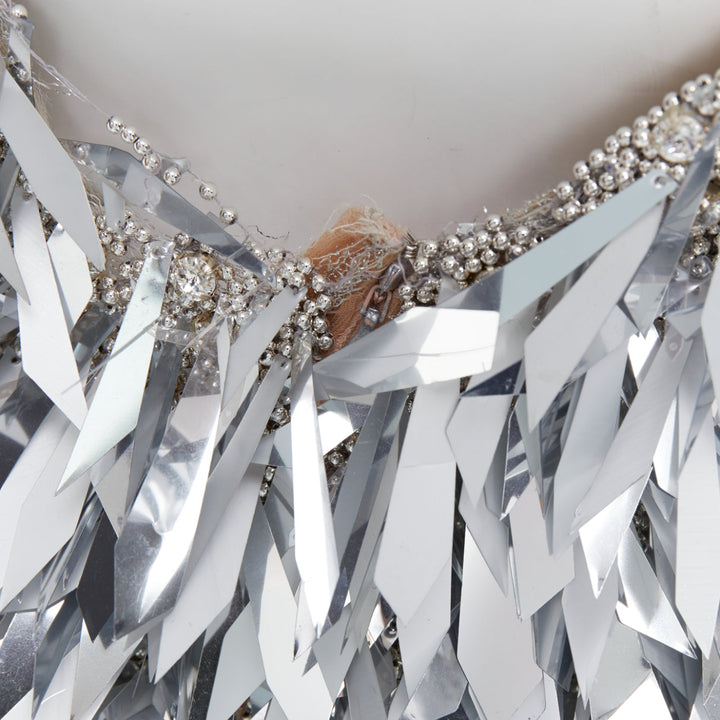 rare ALEXANDRE VAUTHIER COUTURE AW2023 Runway Lesage bead feather pailette dress