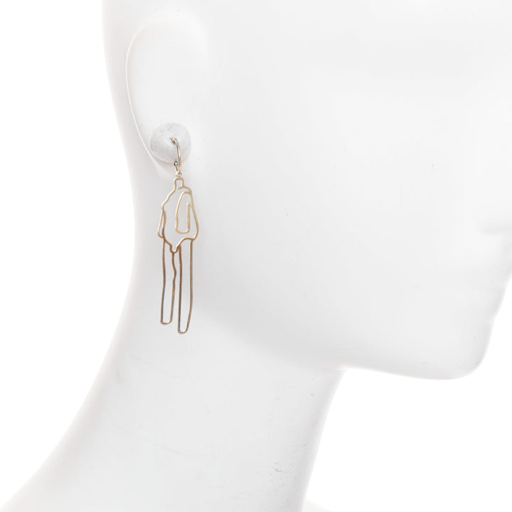 SIMONE ROCHA 2019 Hauser Wirth Limited Louise Bourgeois 24k gold-plated earrings