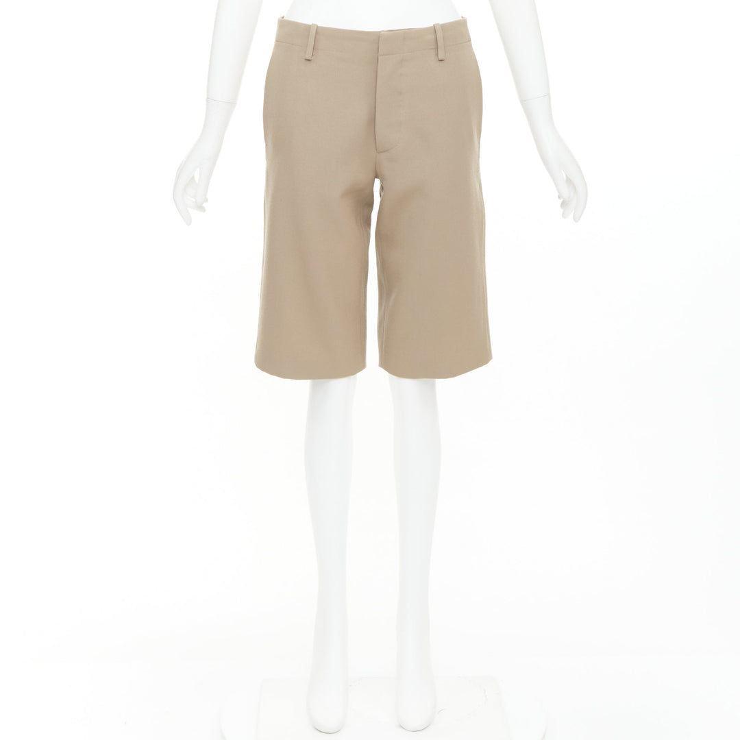 MARNI 100% wool concealed waistband knee length shorts IT38 XS