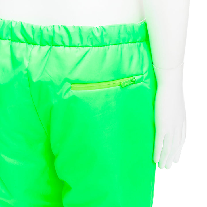 PRADA 2018 Linea Rossa SPG52M Pistachio neon green insulated pants M Asap Rocky