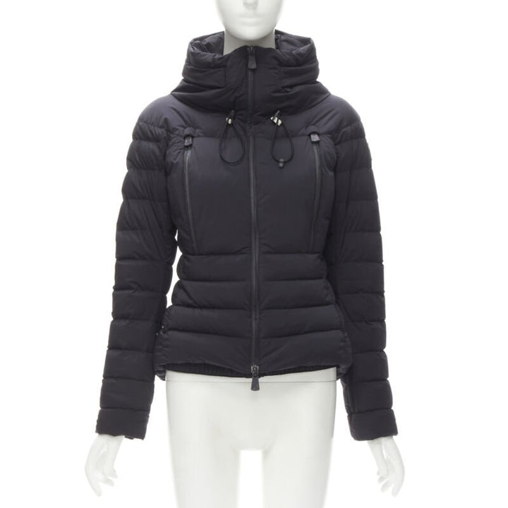 MONCLER GRENOBLE Bear Giubotto black nylon new down puffer jacket Size 1 S