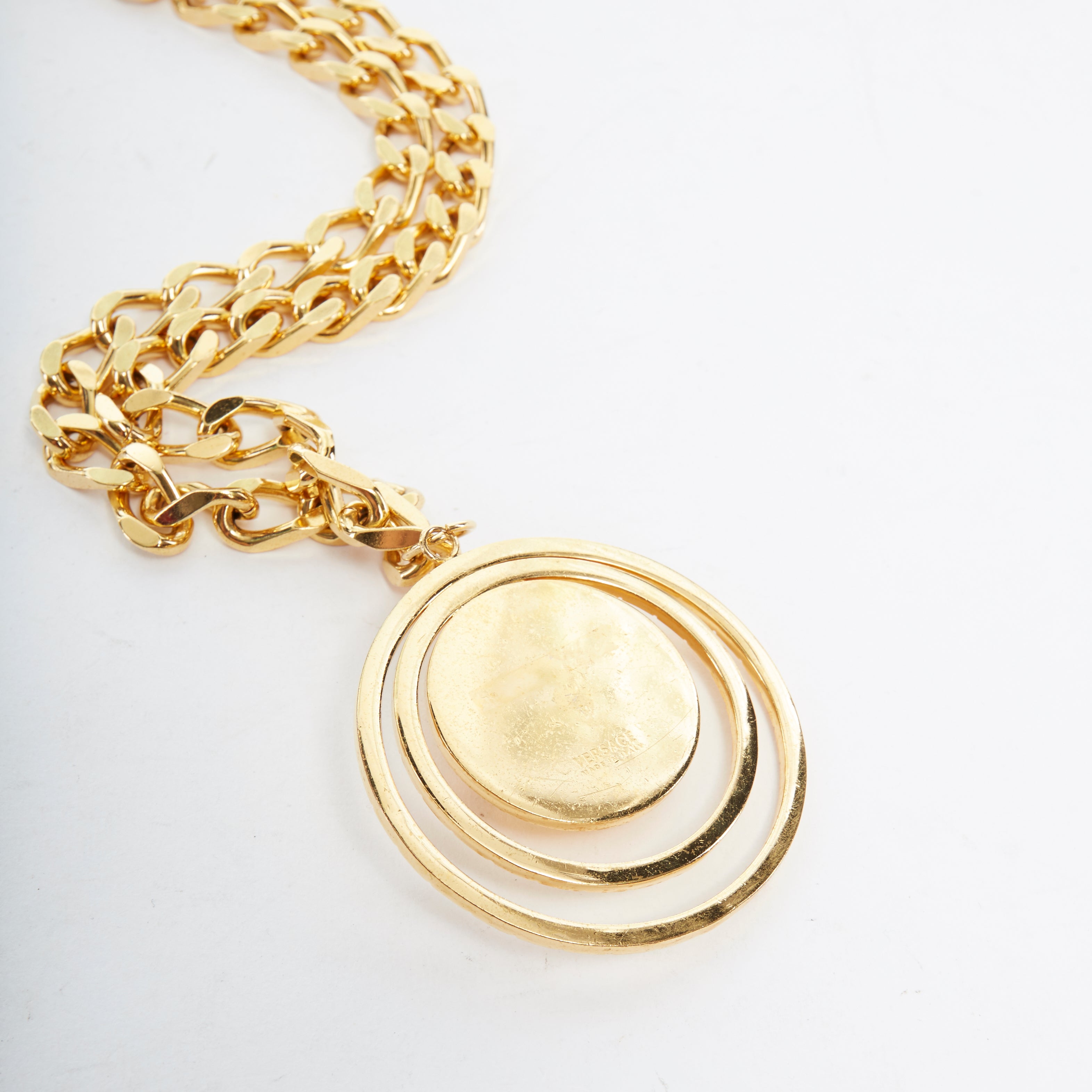 Versace by Donatella Versace Gold Women Party Cocktail Jewelry JHROP Preloved Luxury