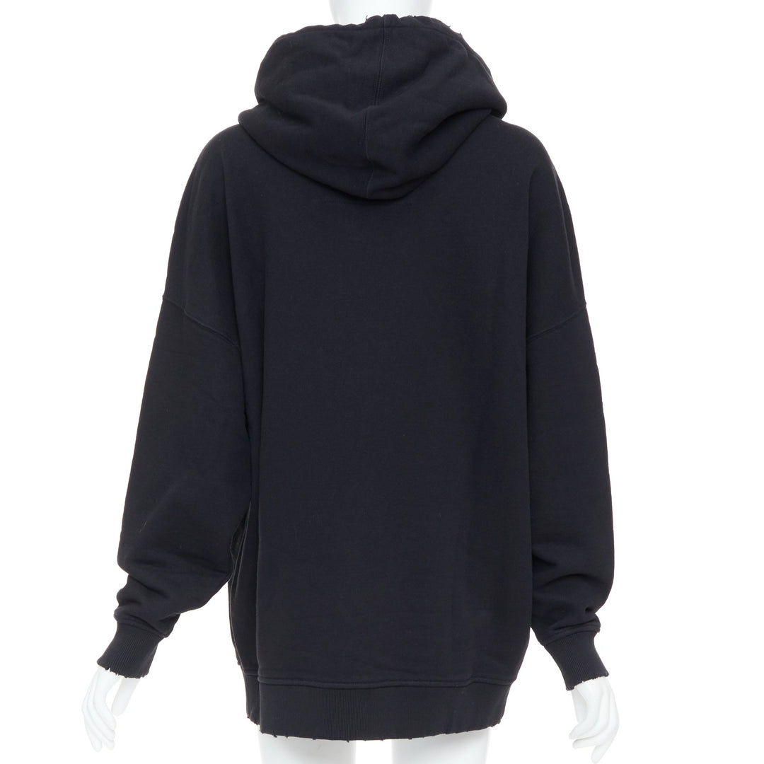 FENDI 2023 MARC JACOBS Baguette Bag  black pocket cotton hooded sweatshirt XS