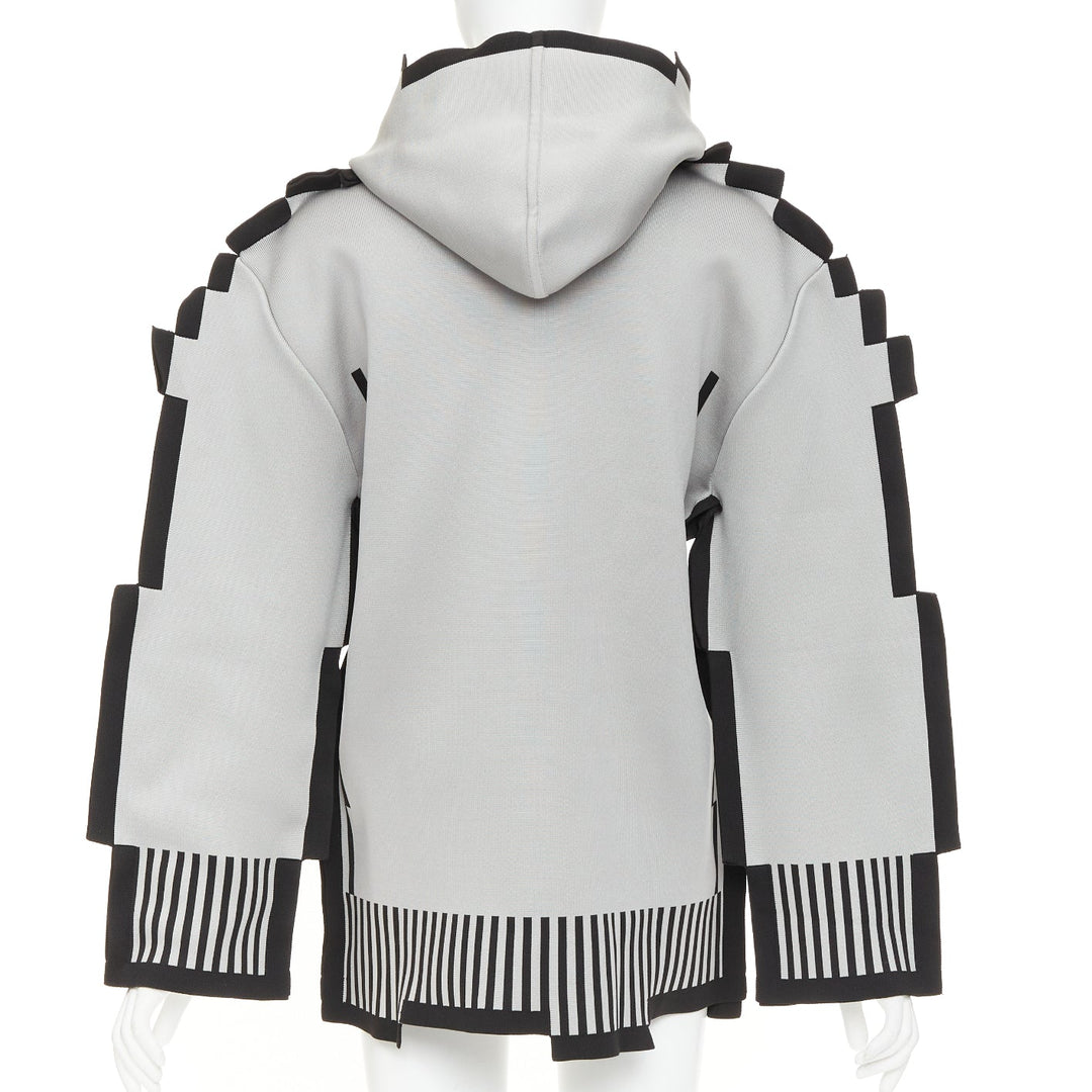 rare LOEWE 2023 Runway Pixel Capsule technical knit trompe loeil sweater  XS