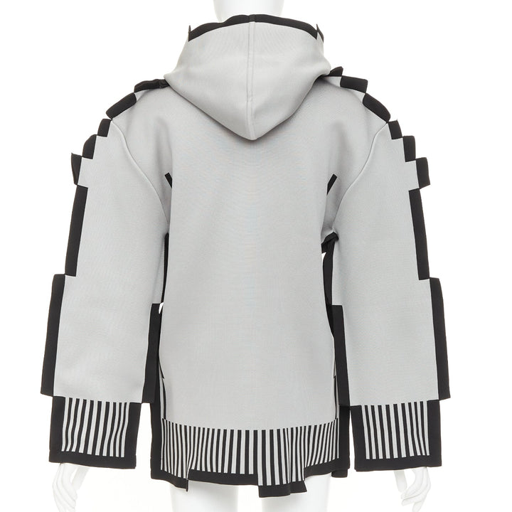 rare LOEWE 2023 Runway Pixel Capsule technical knit trompe loeil sweater  XS