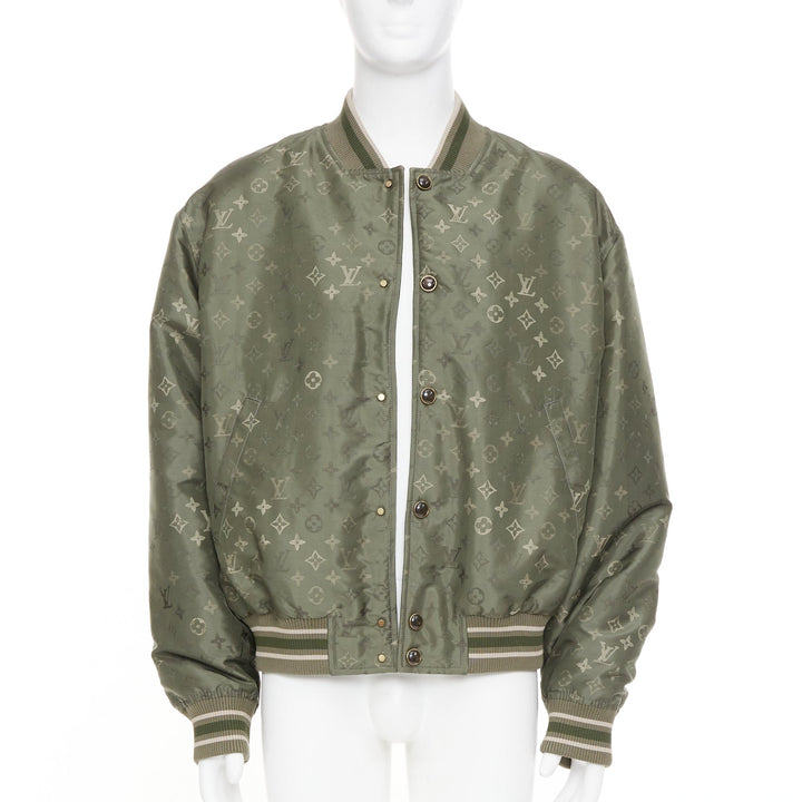 LOUIS VUITTON SS2024 Monogram Bomber technical jacquard bomber jacket FR52 XL