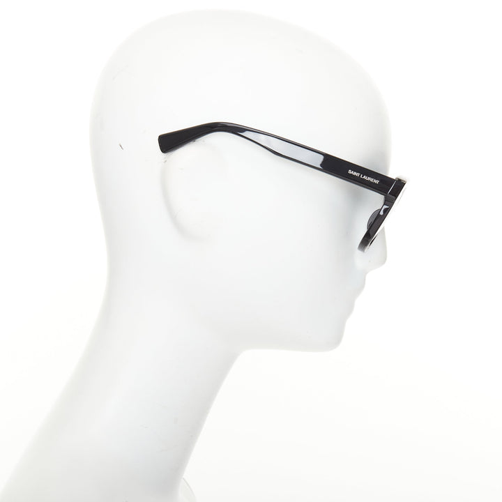 SAINT LAURENT 2022 SL558 black bold square glossy acetate sunglasses shades
