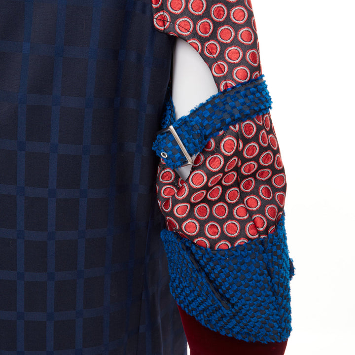 COMME DES GARCONS HOMME PLUS 2016 Armor of Peace jacquard patchwork blazer M
