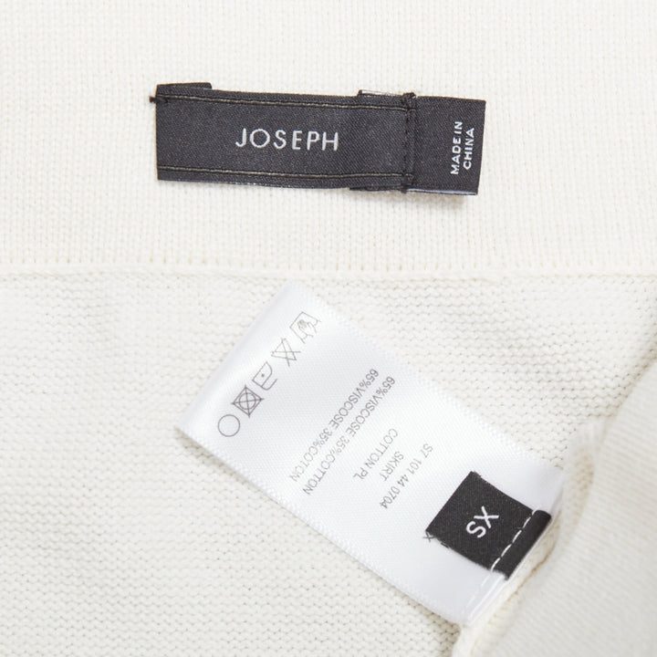 JOSEPH cream viscose blend hi bateau neck raglan sack dress FR34 XS