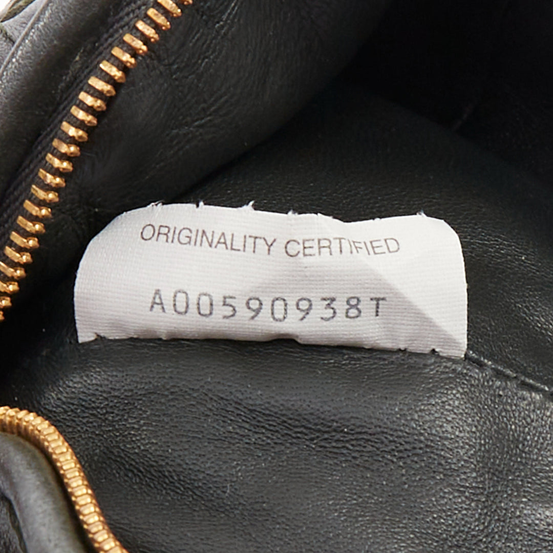 BOTTEGA VENETA 2023 Mava Mini dark grey intrecciato woven lambskin sphere bag