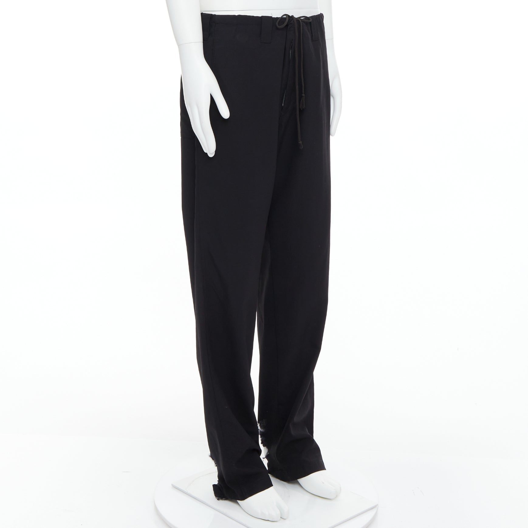 YOHJI YAMAMOTO パンツ(その他) 黒 2001325E0029 Yohji Yamamoto - Black Women Casual Pants | JHROP Preloved