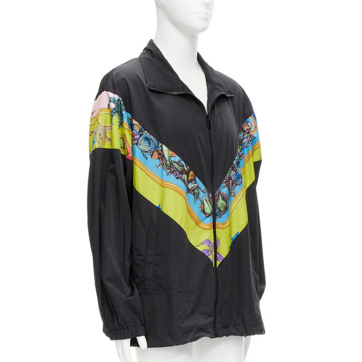 VERSACE 2021 Tresor De La Mer black starfish track jacket IT52 XL