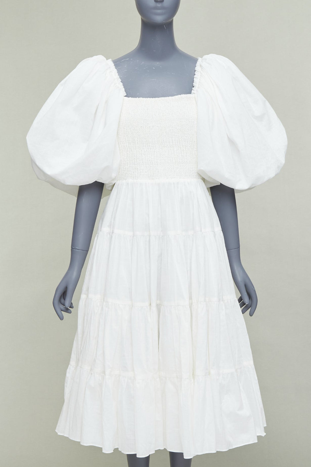 aje white midi dress Aje, Arista Wedding Dress Save 45%