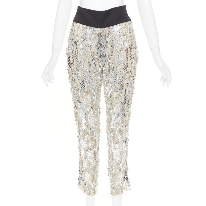 rare ALEXANDRE VAUTHIER COUTURE 2016 Runway Lesage bead crystal sequin pants
