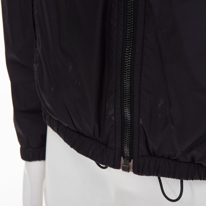 PRADA LINEA ROSSA 2006 reversible zip up tech nylon bomber jacket outer M IT48