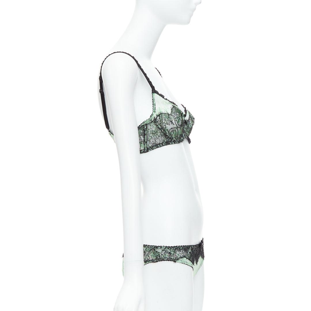 Female mannequin wearing Agent Provocateur Green Viscose Women Top in Size  90C | Available at JHROP