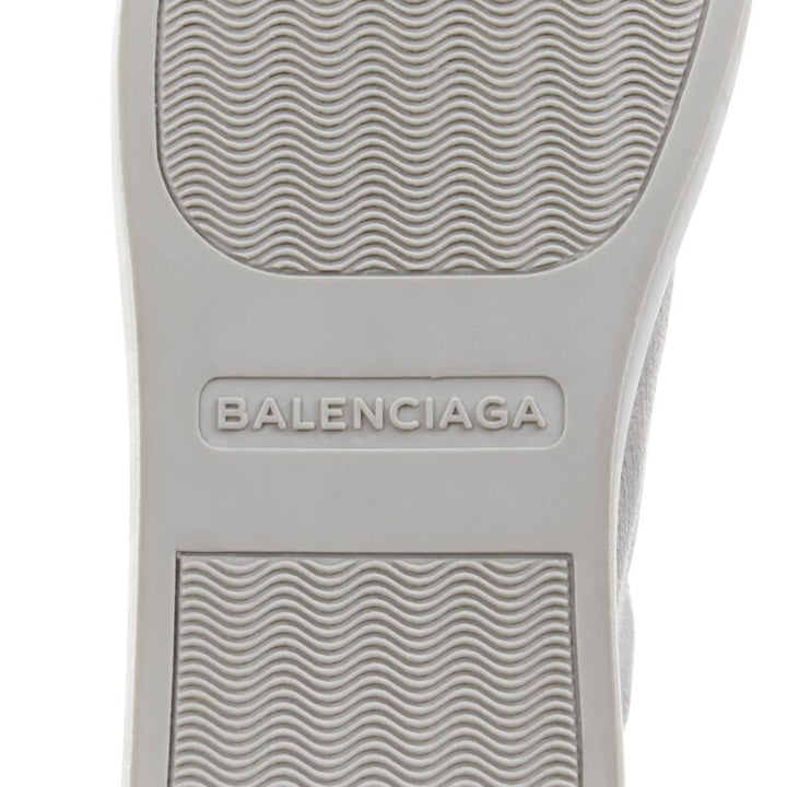 BALENCIAGA DEMNA Arena Pyrite Grey grained leather low sneakers EU45 US12