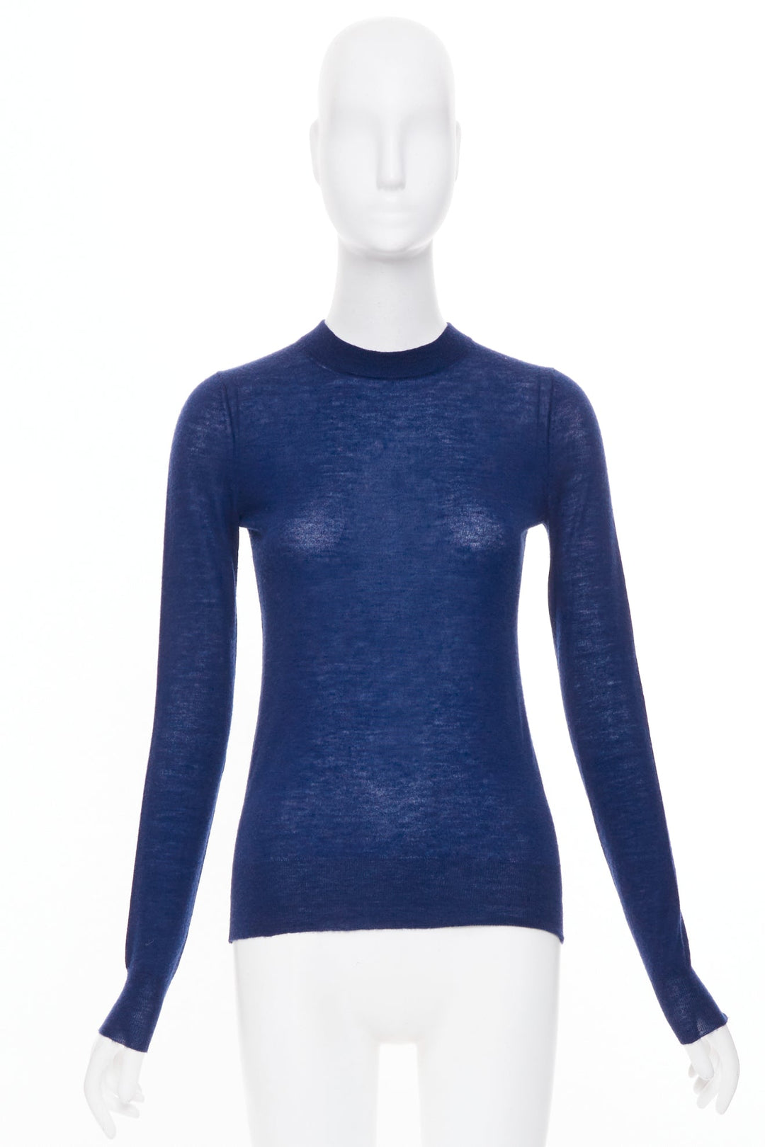 JOSEPH 100% cashmere dark blue crew neck long sleeve sweater S