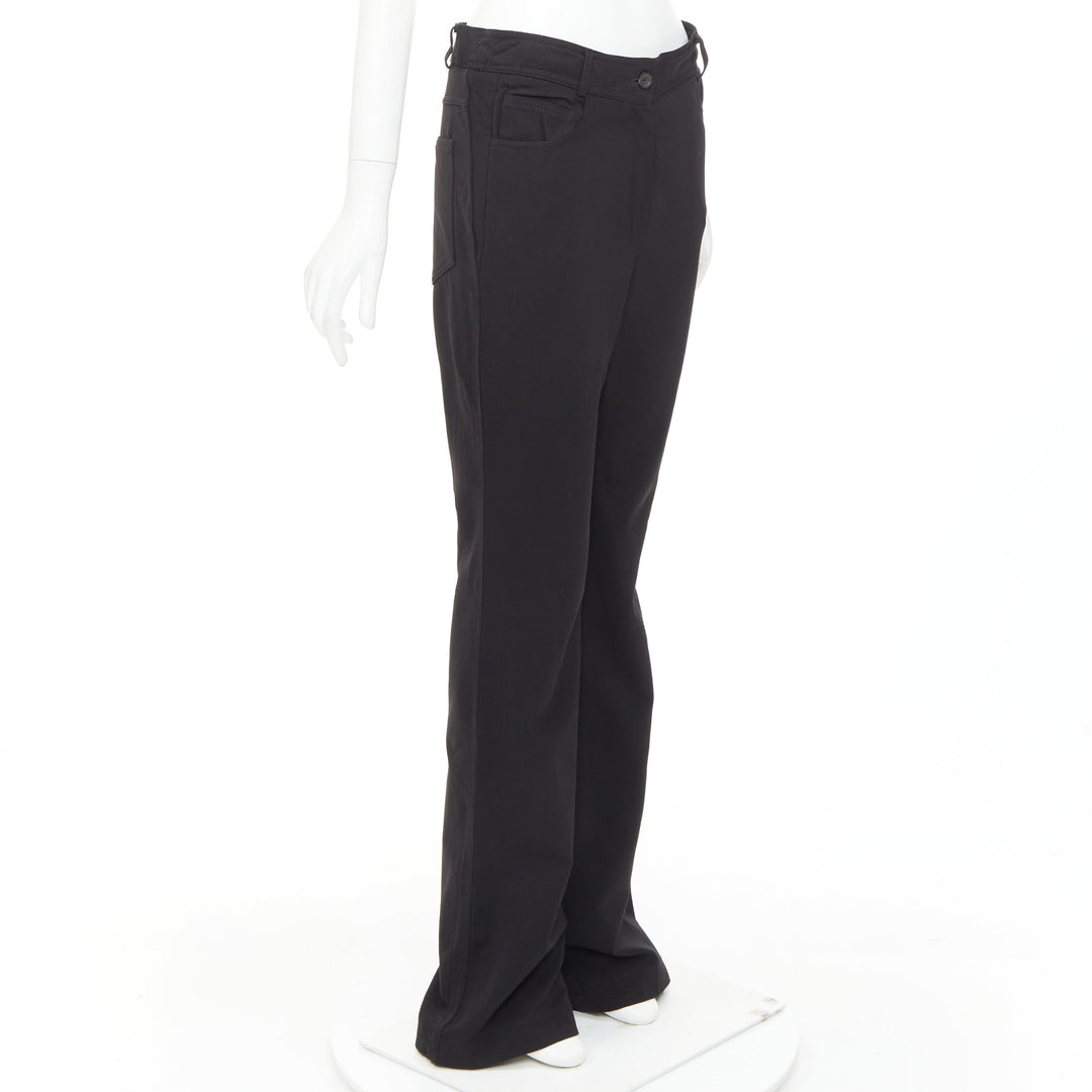 GUCCI Tom Ford mid waist topstitched pockets minimal flare pants IT40 S