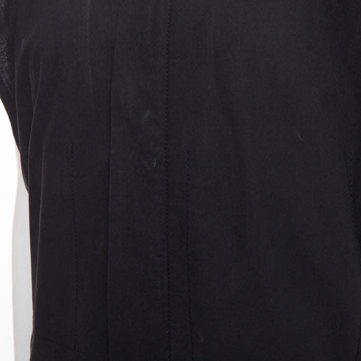 BOTTEGA VENETA 2020 Runway black cotton sleeveless utility jumpsuit IT46 S