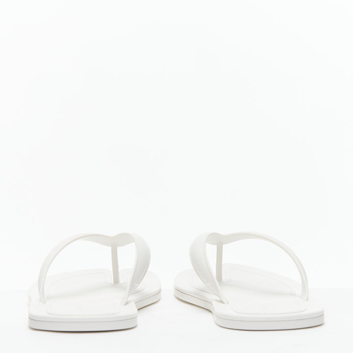 MAISON MARGIELA Tabi white topstitch rubber flip flop thongs sandals EU39