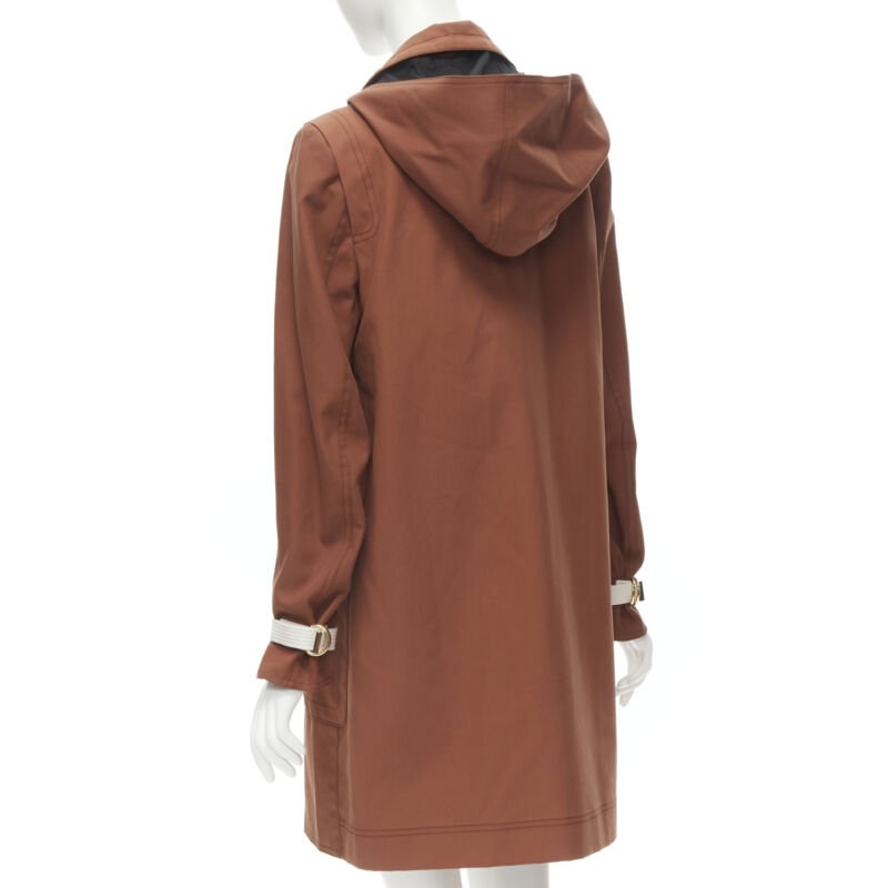 Female mannequin wearing Marni Red Cotton Women Coat in Size IT40 | Available at JHROP