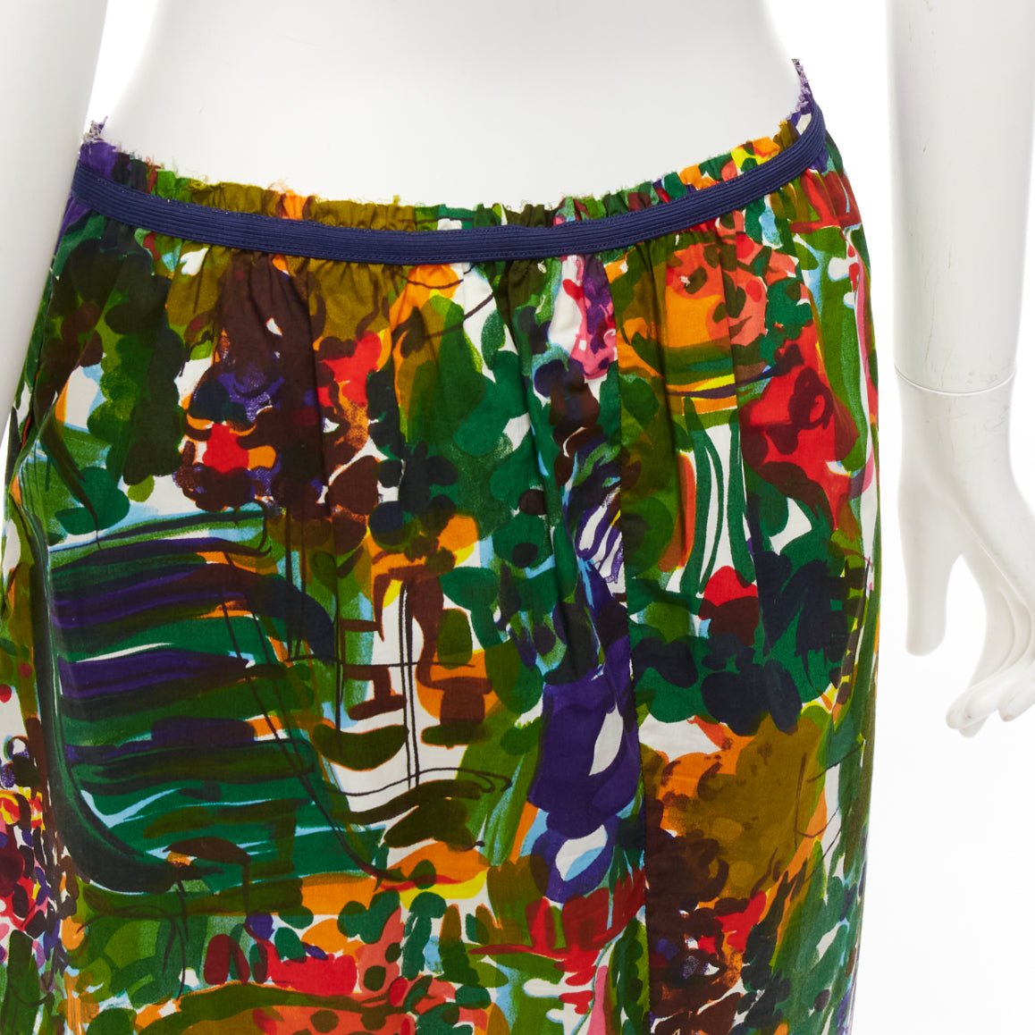 Marni inverted-pleat detail skirt - Green