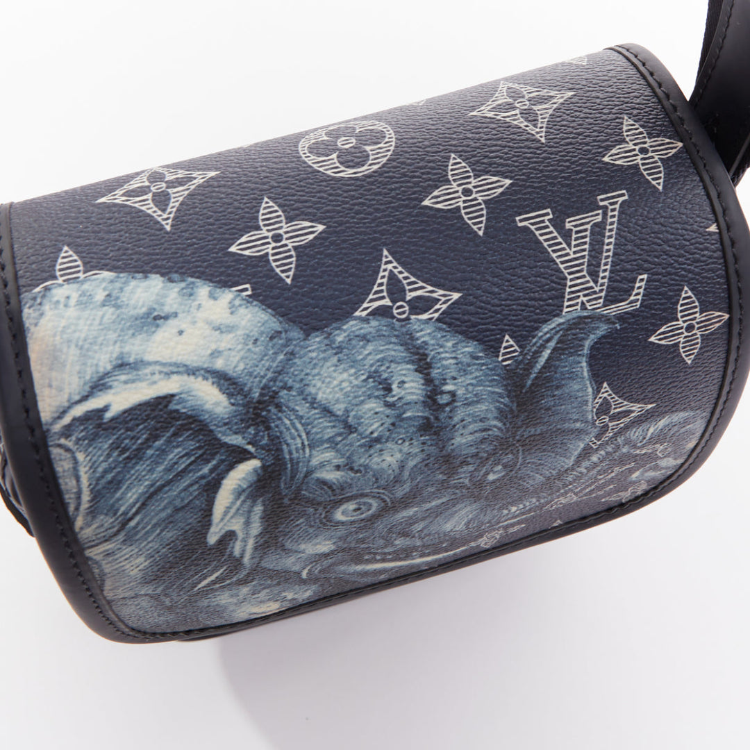 LOUIS VUITTON 2017 Limited Chapman Brothers Savane Elephant canvas crossbody bag