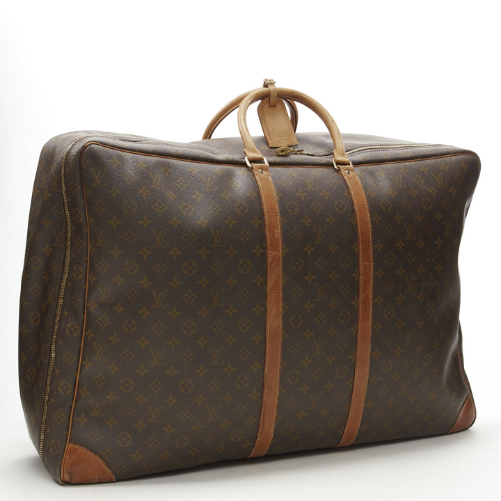 LOUIS VUITTON Sirius 70 brown LV monogram canvas large travel bag