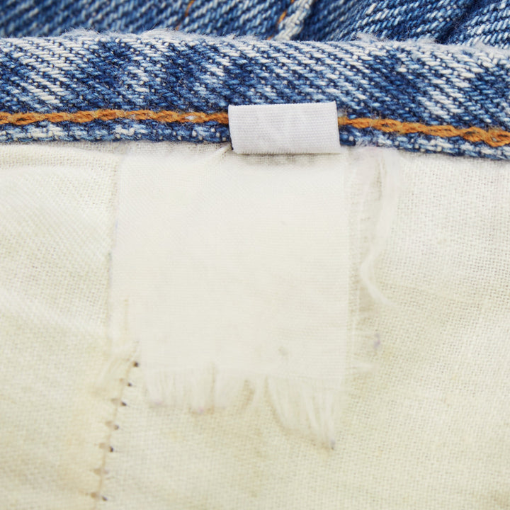 FIORUCCI Vintage washed blue panelled high waisted slim straight jeans 26" S