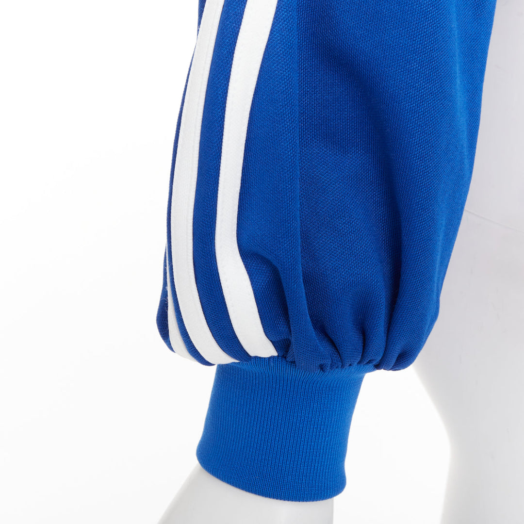 GUCCI Adidas 2022 Trefoil blue embroidery web trim logo track jacket XS