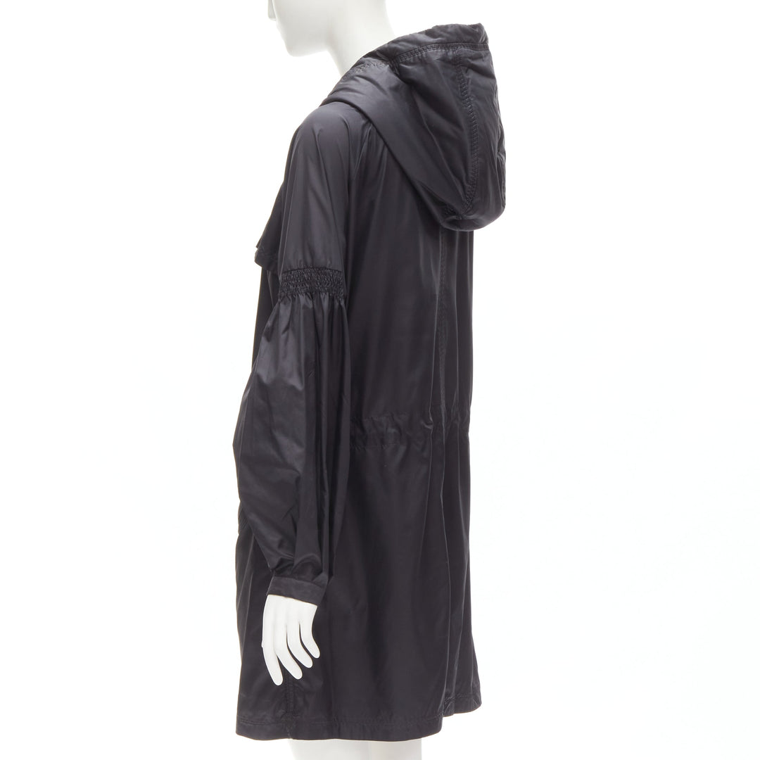 STELLA MCCARTNEY ADIDAS pleated ruffle light nylon windbreaker anorak jacket S