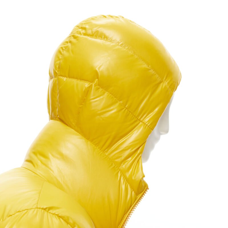 MONCLER GENIUS Pierpaolo Piccioli yellow pure goose down padded puffer US0 XS