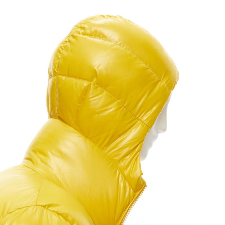 MONCLER GENIUS Pierpaolo Piccioli yellow pure goose down padded puffer US0 XS
