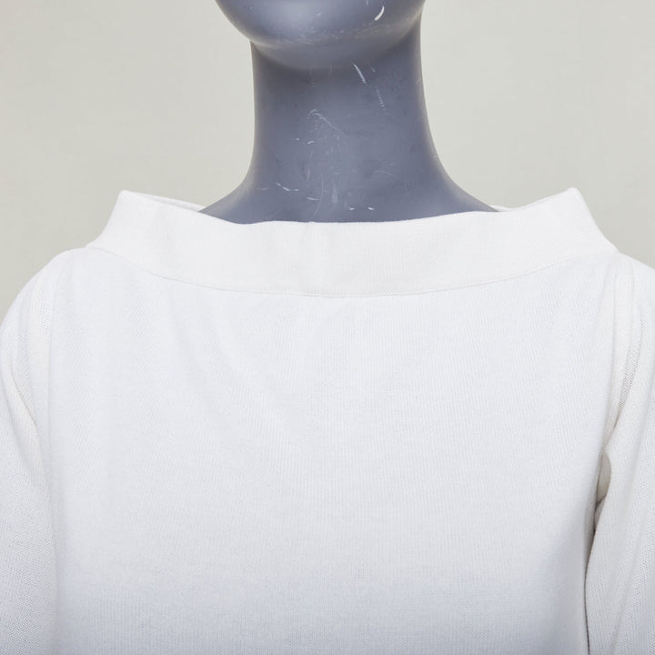 JOSEPH cream viscose blend hi bateau neck raglan sack dress FR34 XS