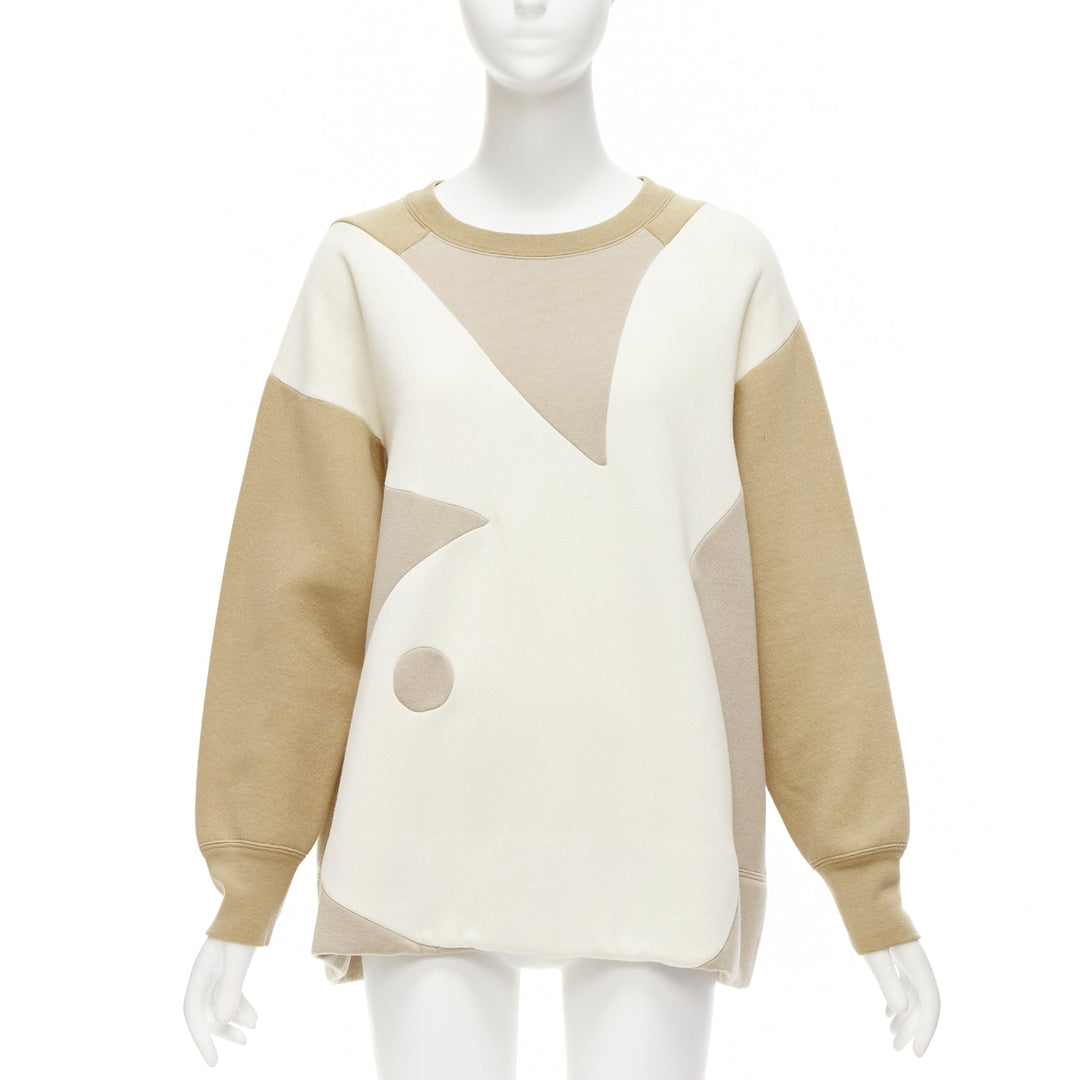 rare MARC JACOBS Playboy 2014 cream bunny beige boxy pullover sweatshirt S