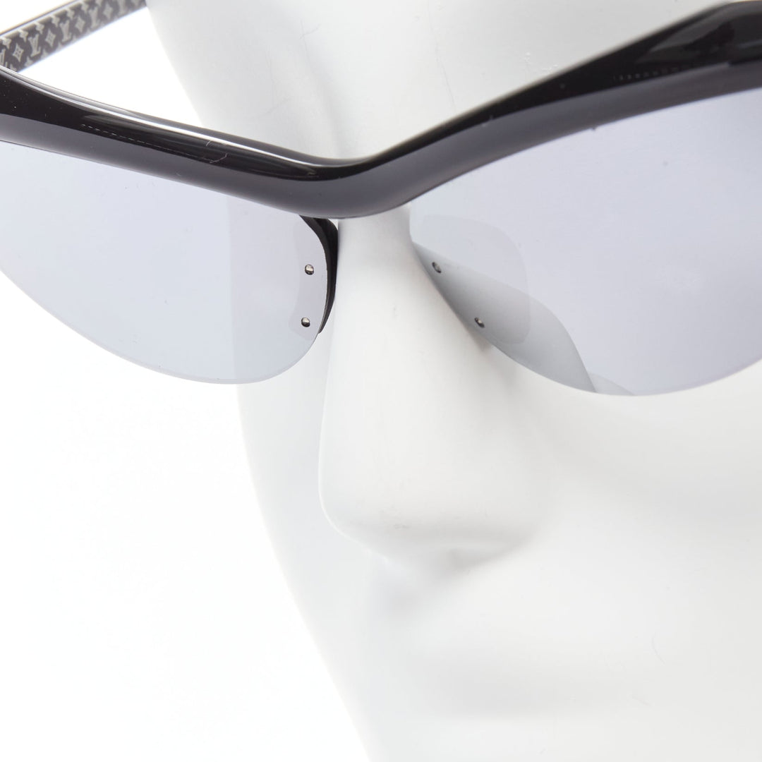 LOUIS VUITTON Z1011U For Your Eyes Only  silver cat eye sunglasses