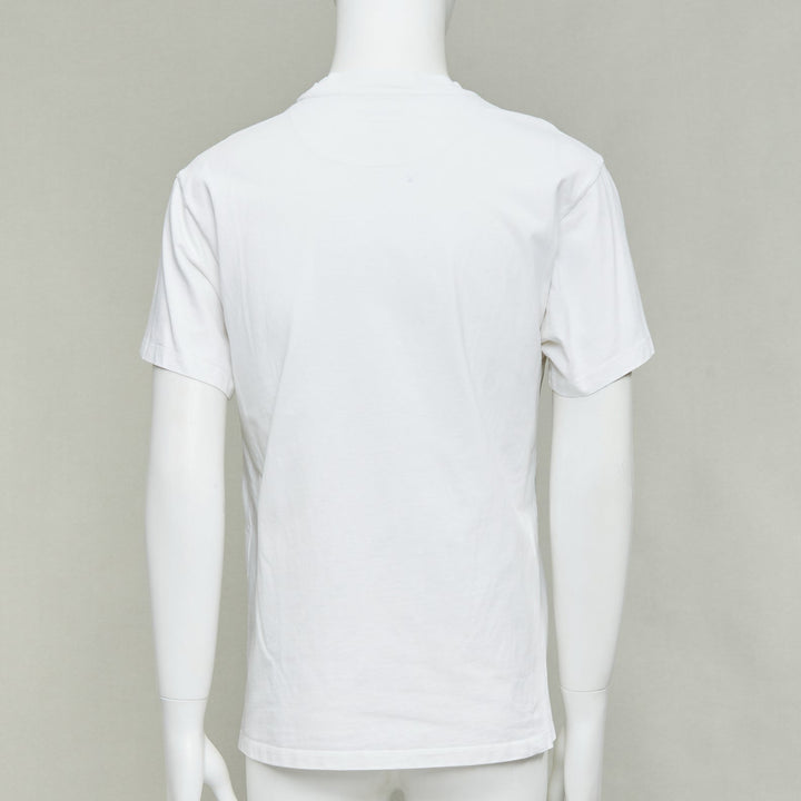 JIL SANDER Set of 3 white cotton black logo patch crew neck tshirt S