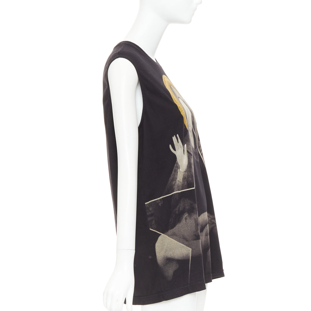 GIVENCHY Riccardo Tisci Lane Crawford Madonna Halo foil muscle tank top M