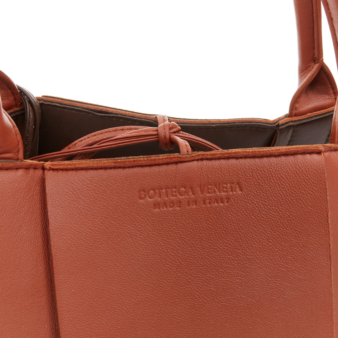 BOTTEGA VENETA Daniel Lee Arco Medium brick rust red  leather maxi tote bag