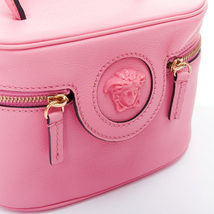 VERSACE La Medusa Vanity pink gold hardware mini crossbody bag