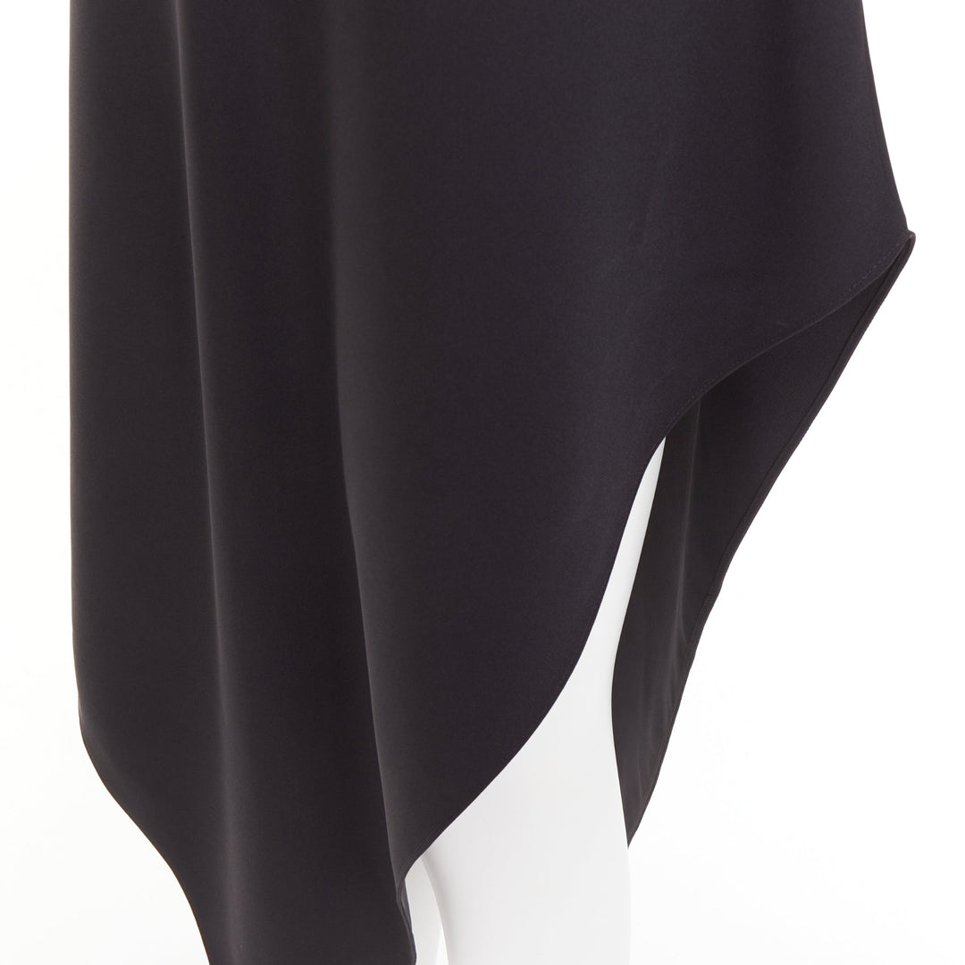 ALEXANDRE VAUTHIER COUTURE SS2025 Runway black asymmetric shoulder top FR36 XXS