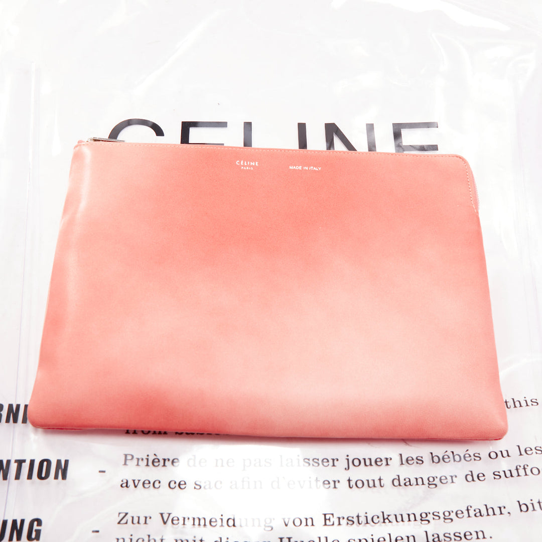 LD OCELINE Phoebe Philo 2018 clear PVC pink leather pouch logo tote bag